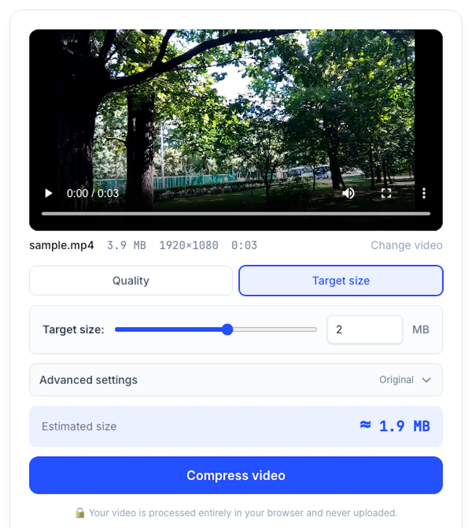 VideoCompress screenshot 3