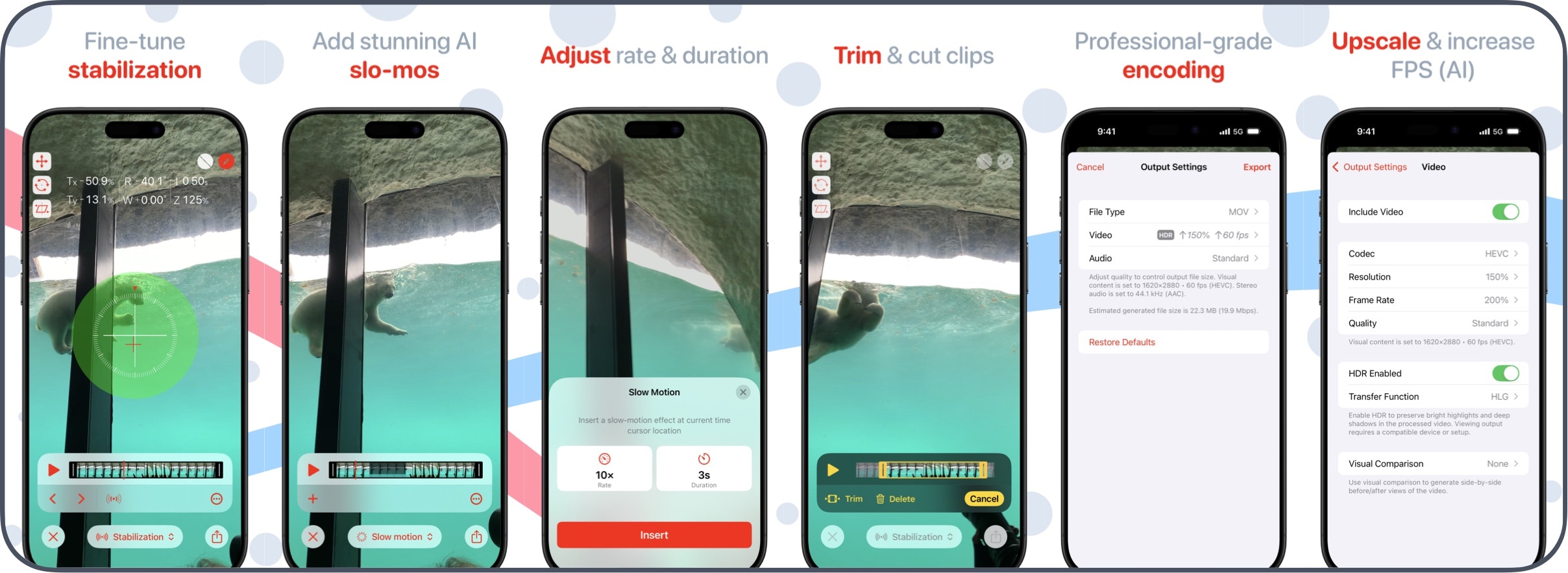 Emulsio 5 - Stabilizzare il video, inserire AI SLO-MO, Upscale, Aumenta FPS media 5