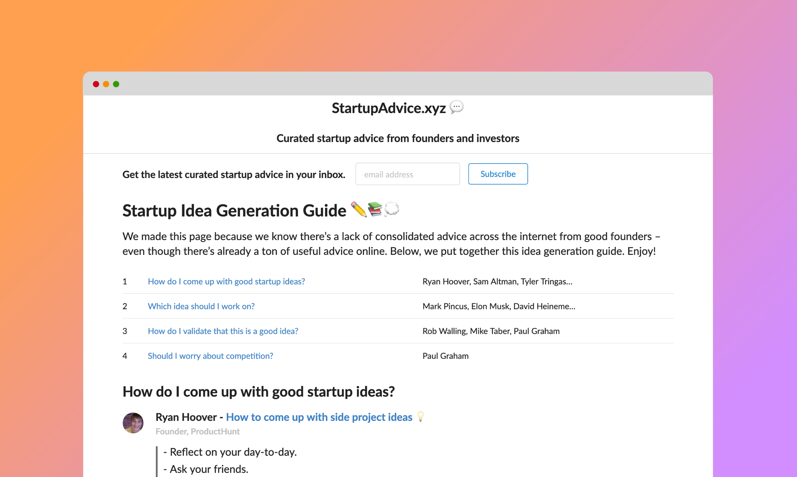 Startup Idea Generation Guide gallery image
