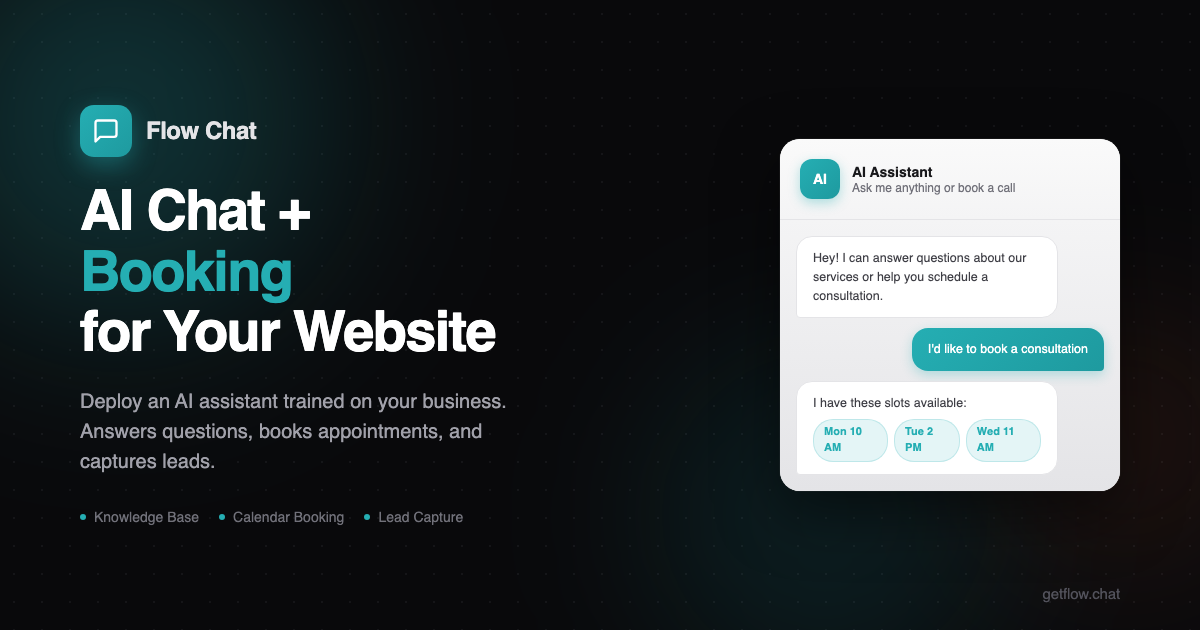 Flow Chat - AI Agentic Support & Booking logo