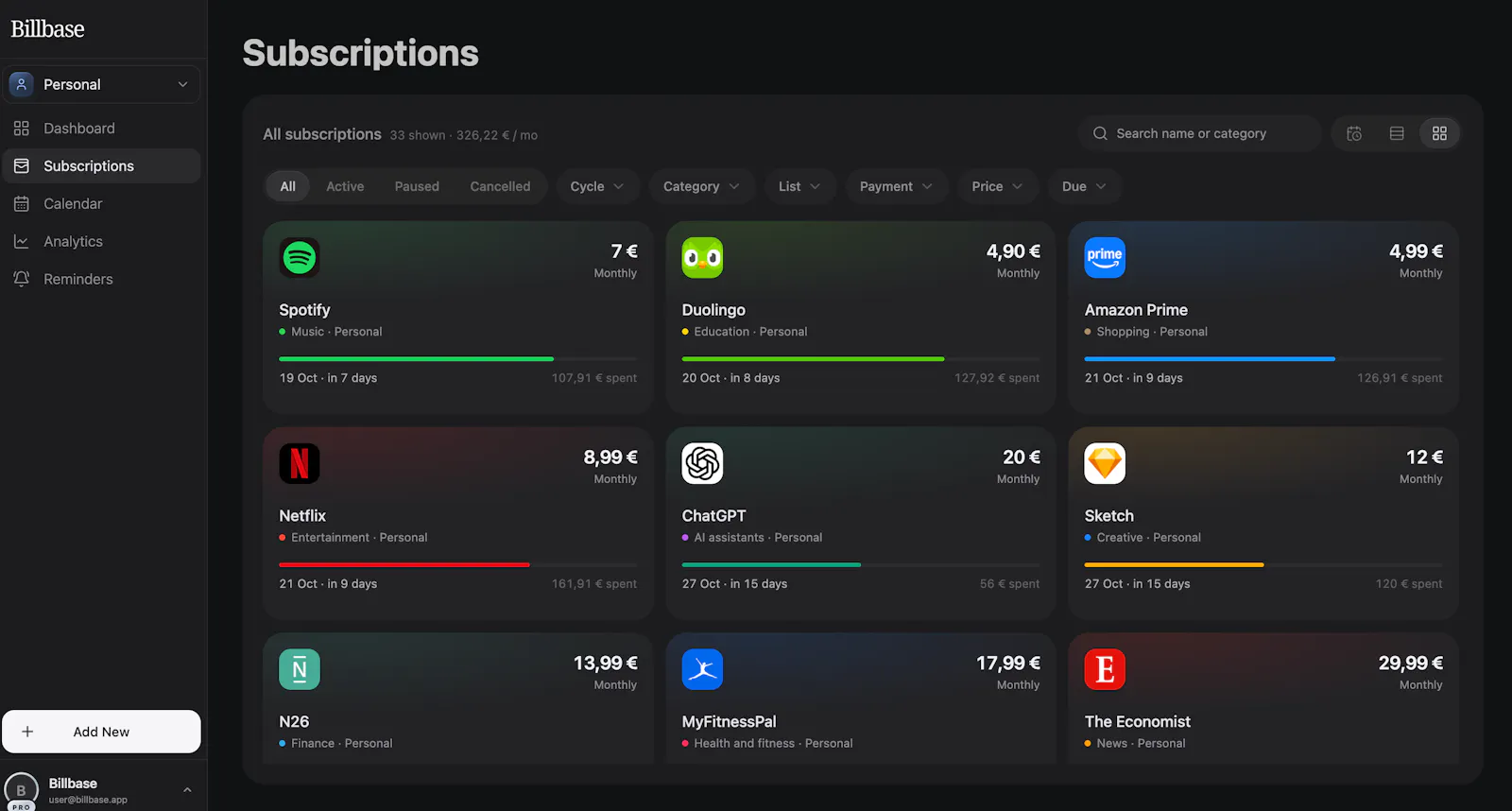 Billbase screenshot 9