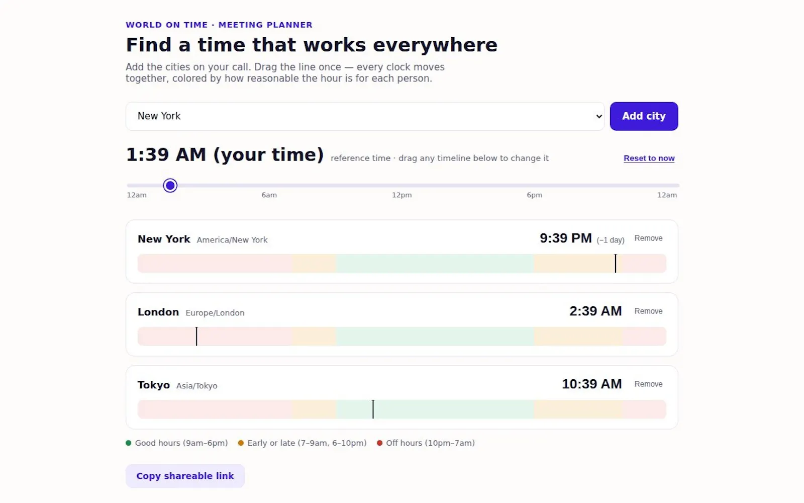 World on Time screenshot 2