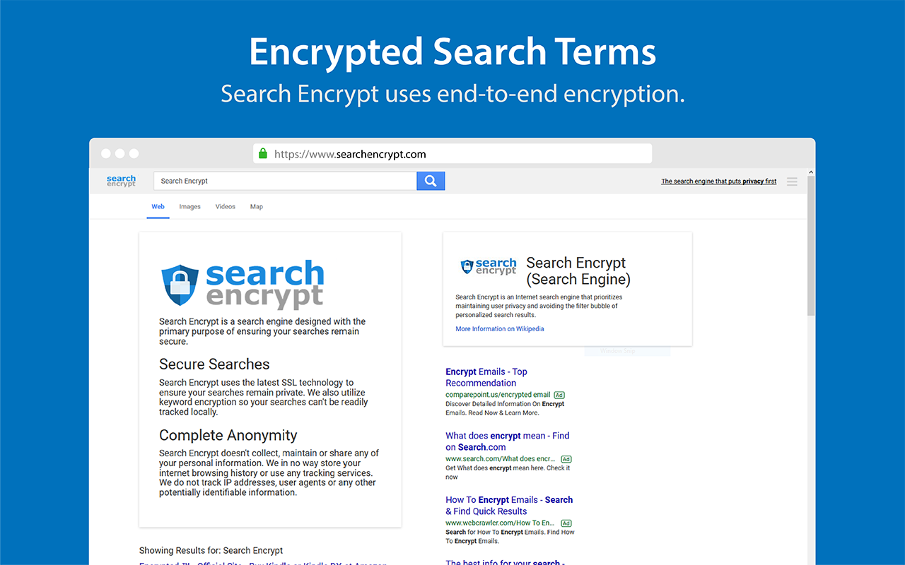 Search Encrypt - Private Search Engine (Version 2.3.2) gallery image