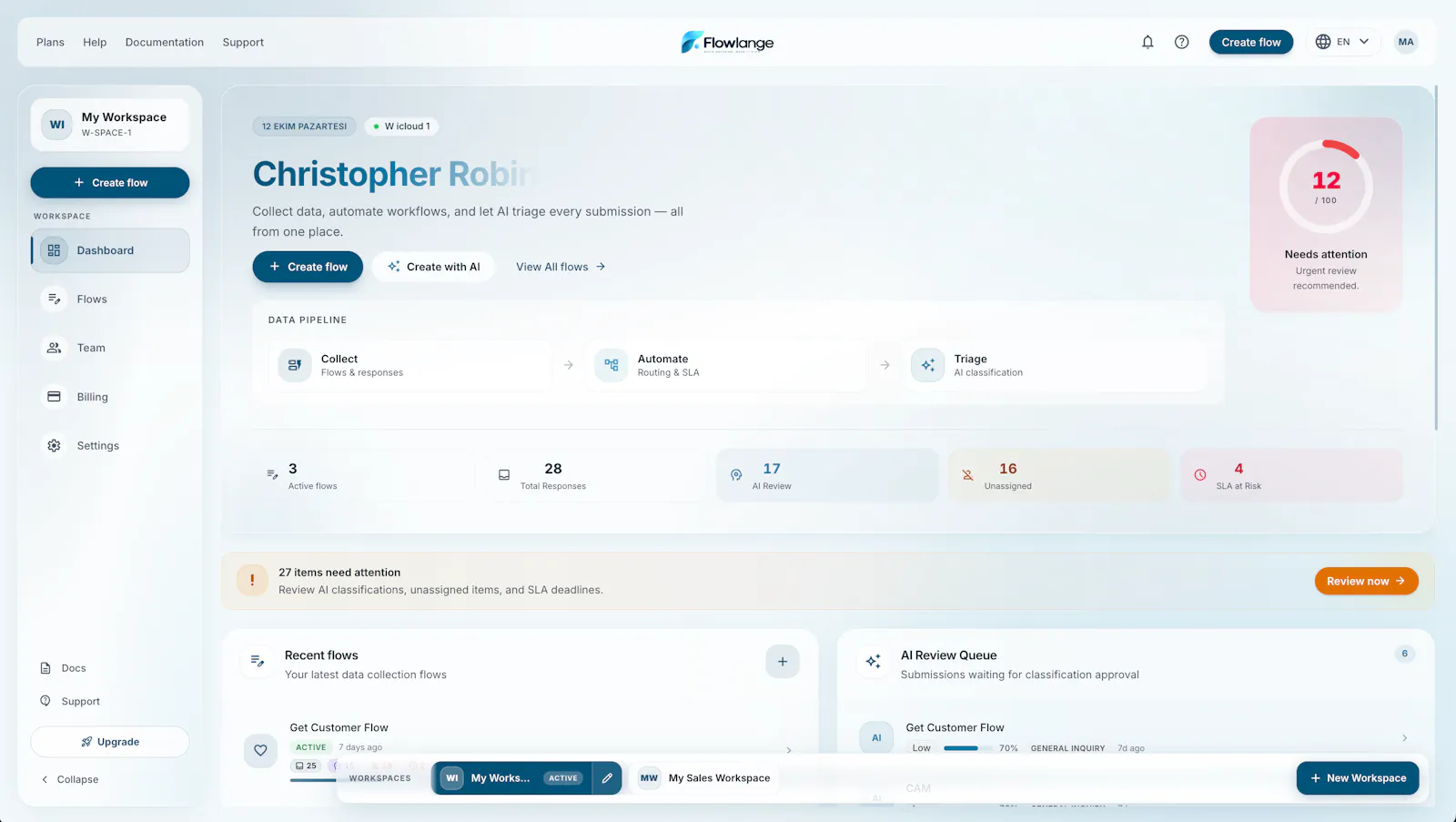 Flowlange screenshot 1