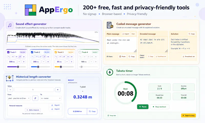 AppErgo screenshot 1