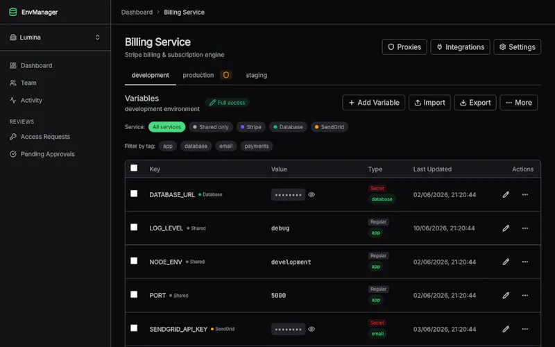 EnvManager screenshot 5