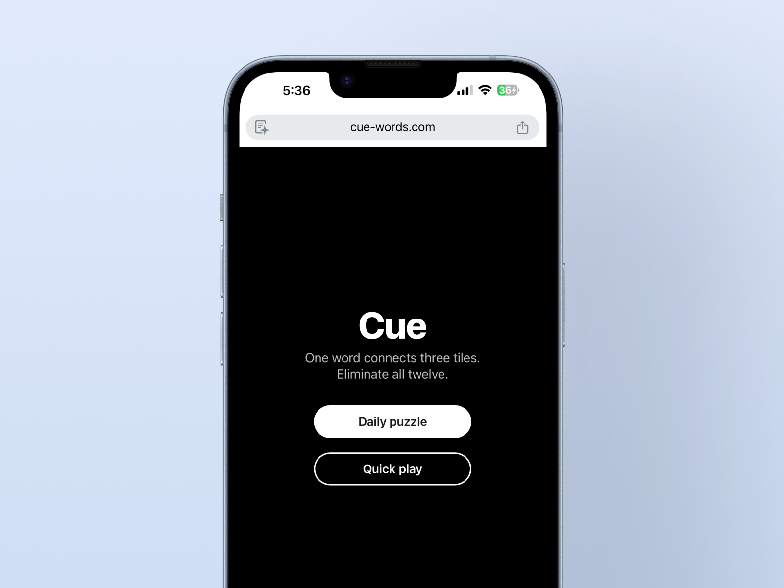 Cue - Main product screenshot demonstrating key features and user interface