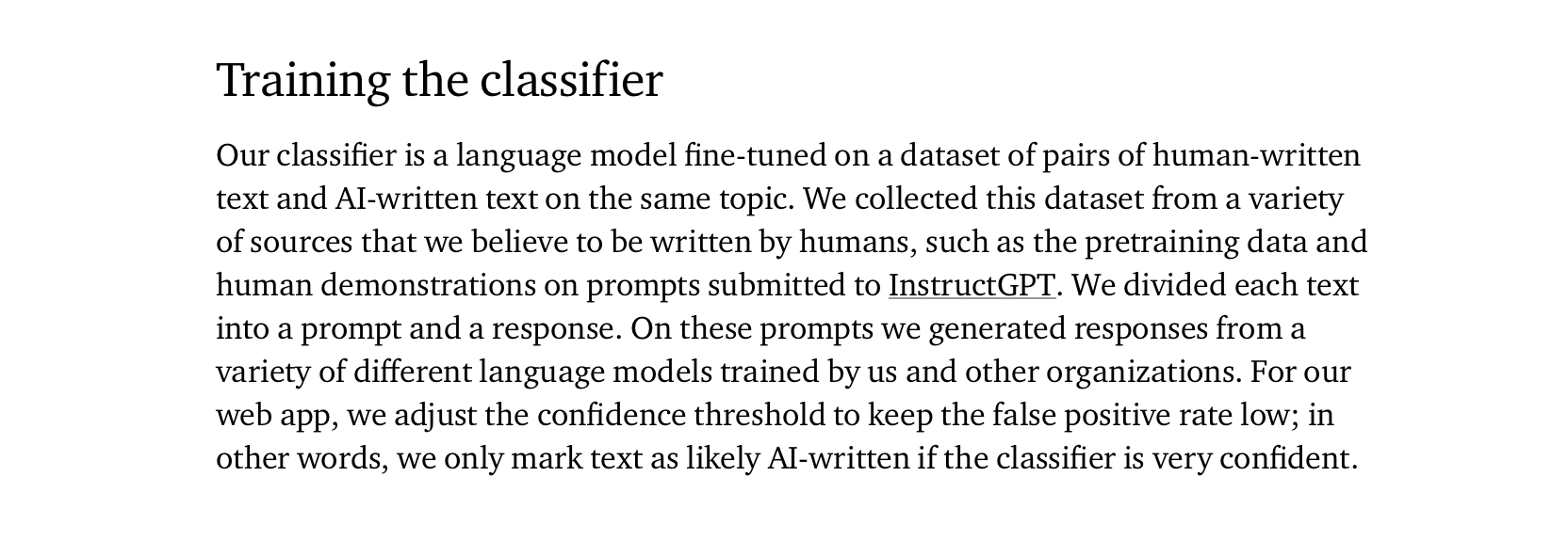 Classificateur de texte AI par Openai media 5