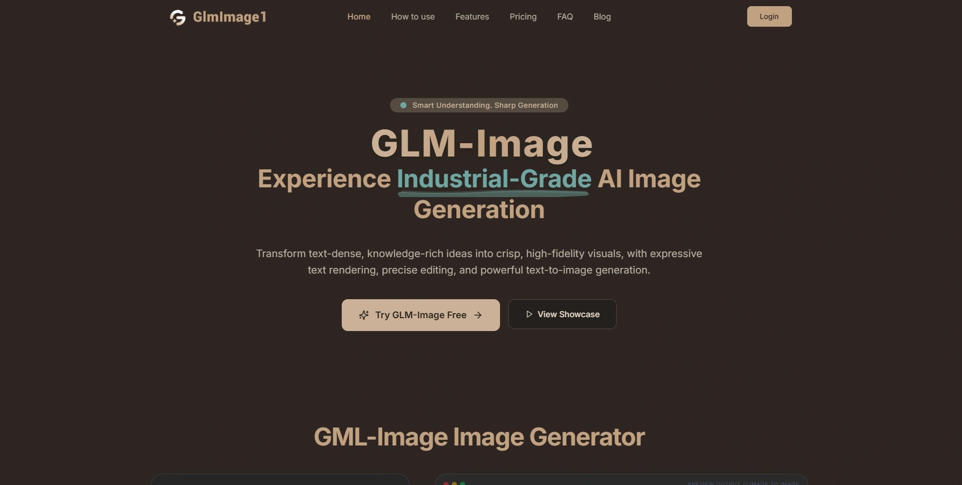 GLM-Image - Main product screenshot demonstrating key features and user interface