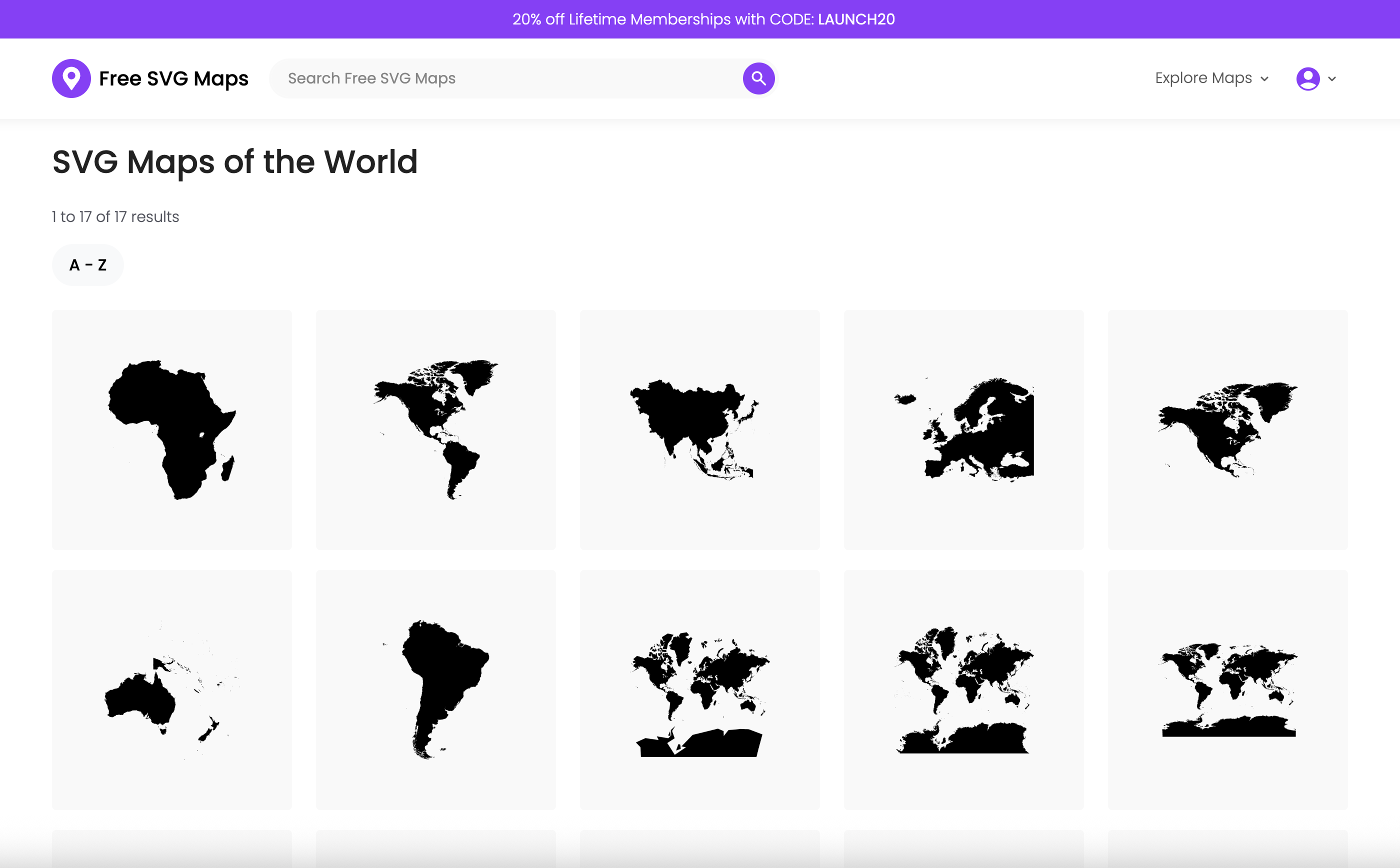 Free SVG Maps - Screenshot 5 showing product features and functionality
