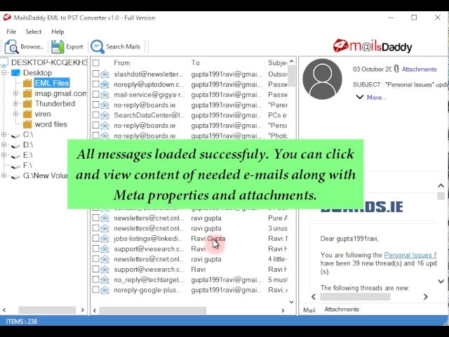 MailsDaddy EML to PST Converter gallery image