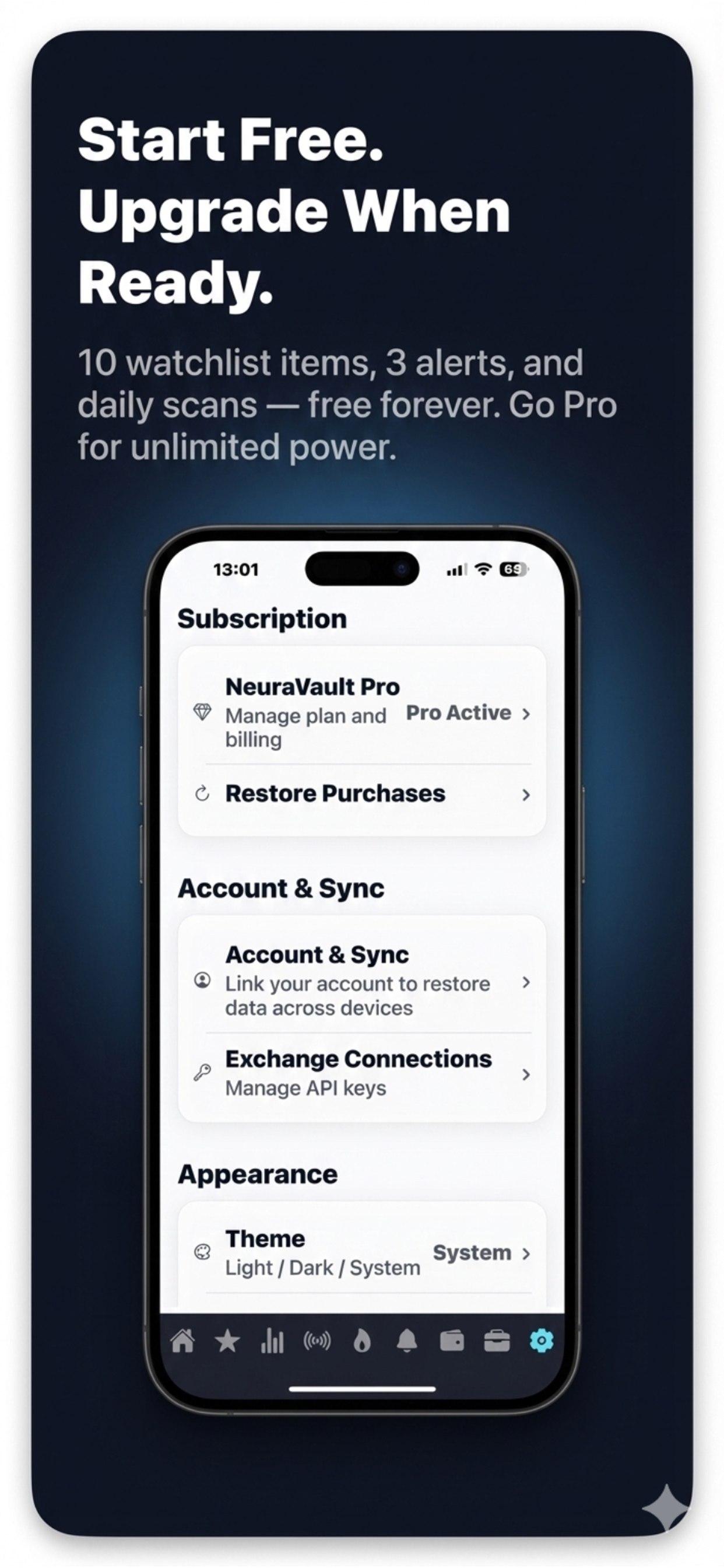NeuraVault AI-powered trading - Screenshot 3 showing product features and functionality