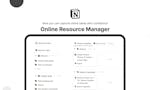 Notion Online Resource Manager image