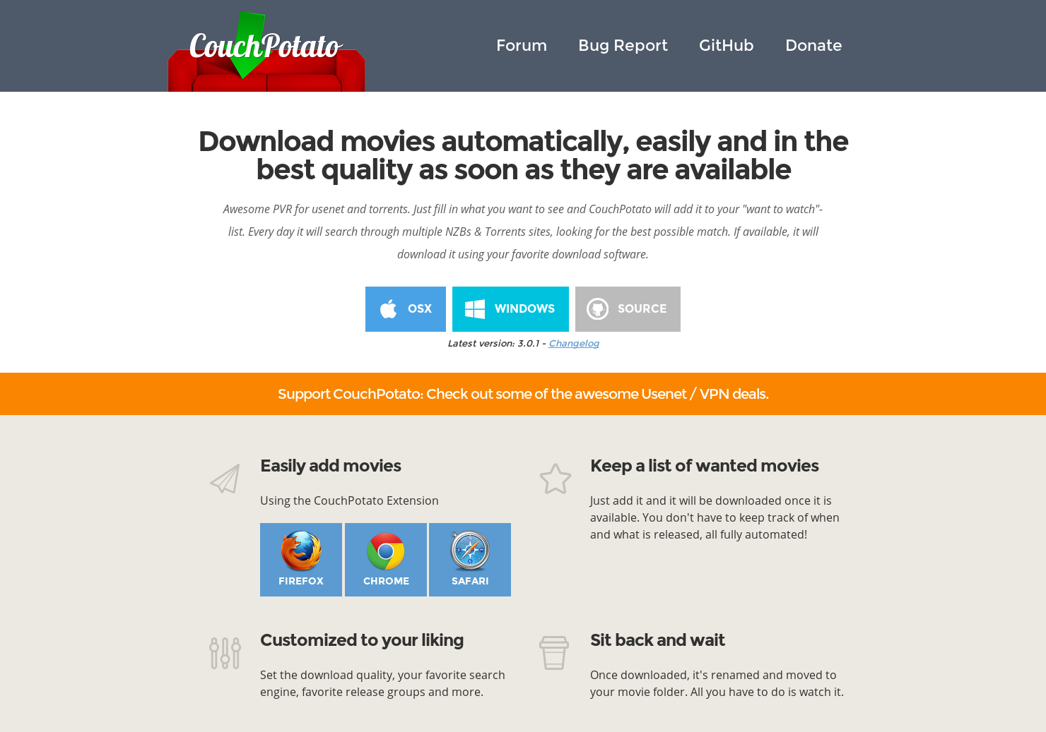 CouchPotato - manage movies on your PC or NAS gallery image