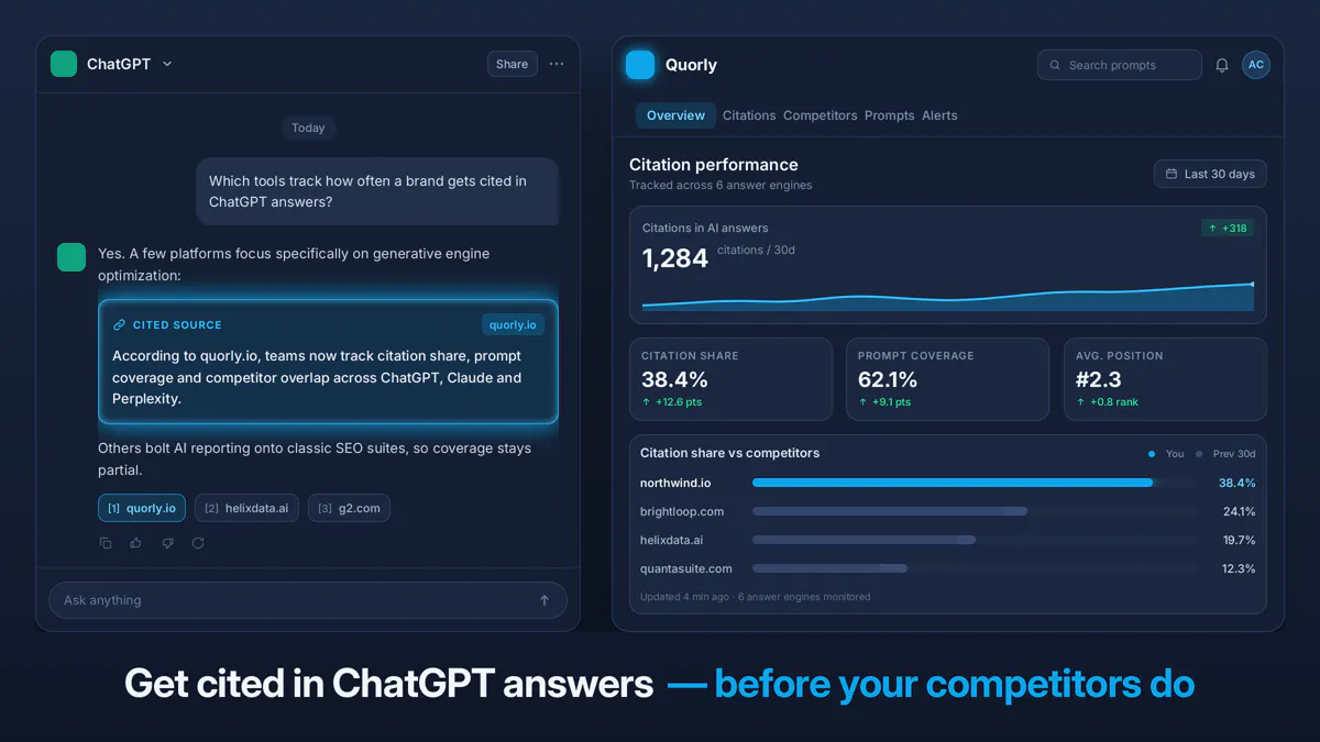 Quorly — See if ChatGPT cites your brand gallery image