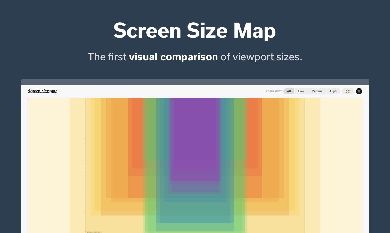 SCREEN SIZE MAP » Compare viewport sizes