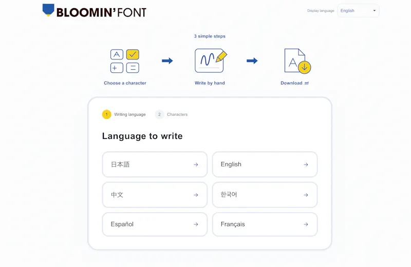 BLOOMIN' FONTS screenshot 1