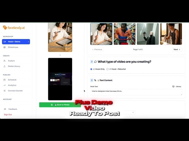 Faceless Video Platform gallery image