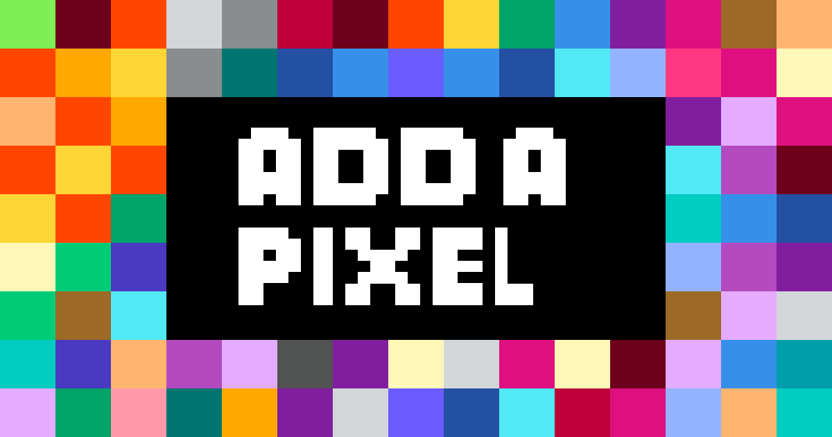 وسائط إضافة بكسل - لعبة Pixel الفنية التعاونية عبر الإنترنت 1