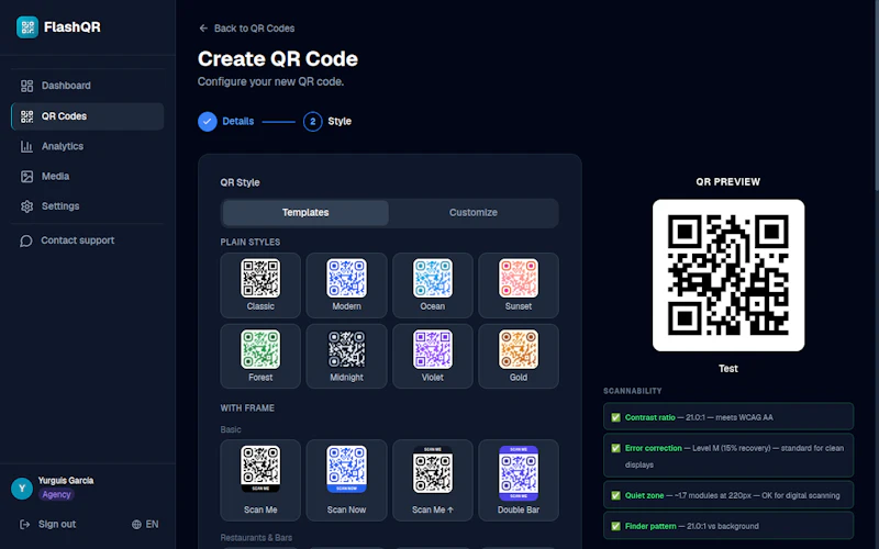 FlashQR — QR Code Creator & Manager screenshot 3