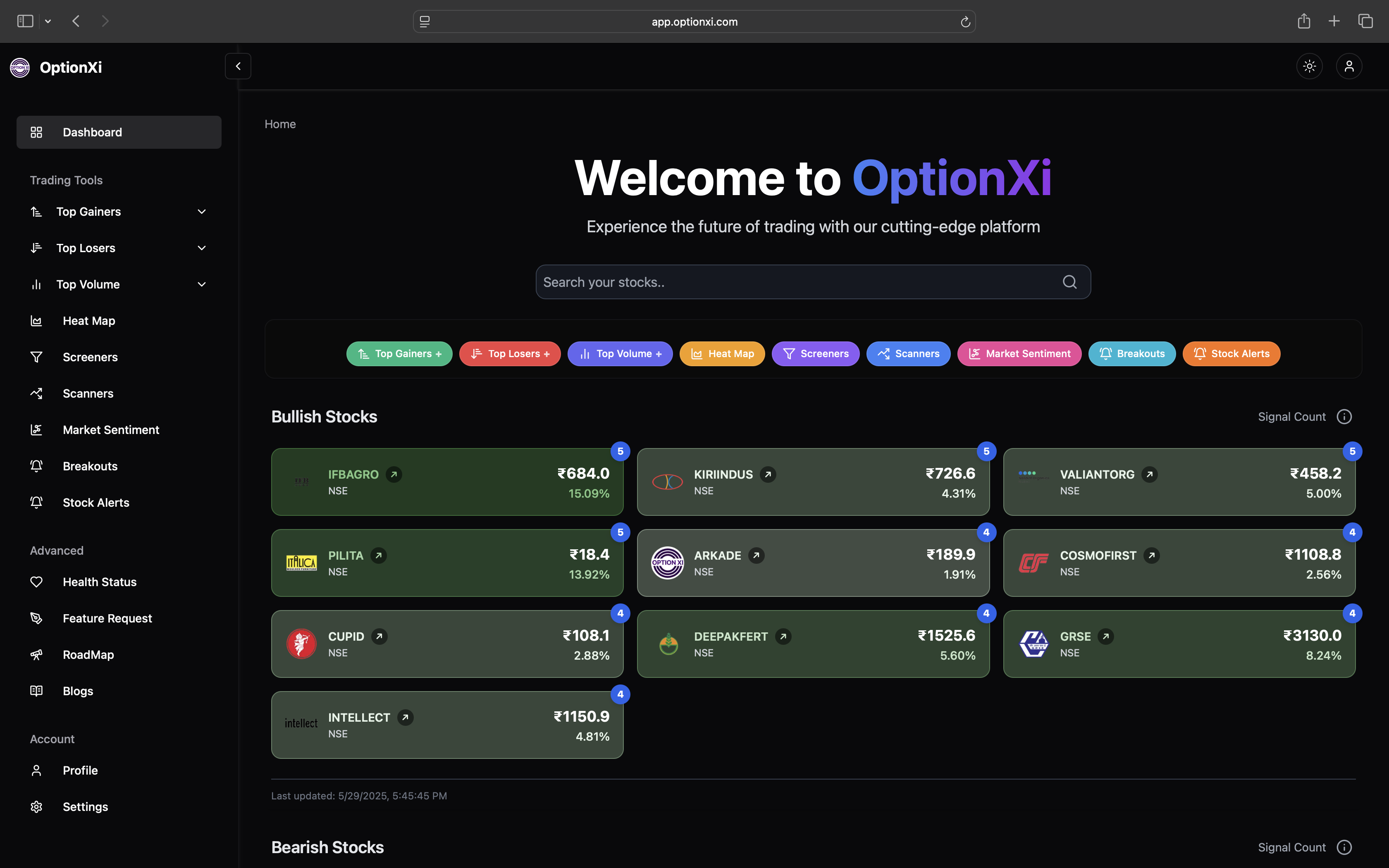 Média OptionXi - Plateforme de trading open source - La première plateforme de trading open source de l'Inde 3