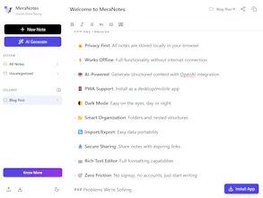 MeraNotes gallery image