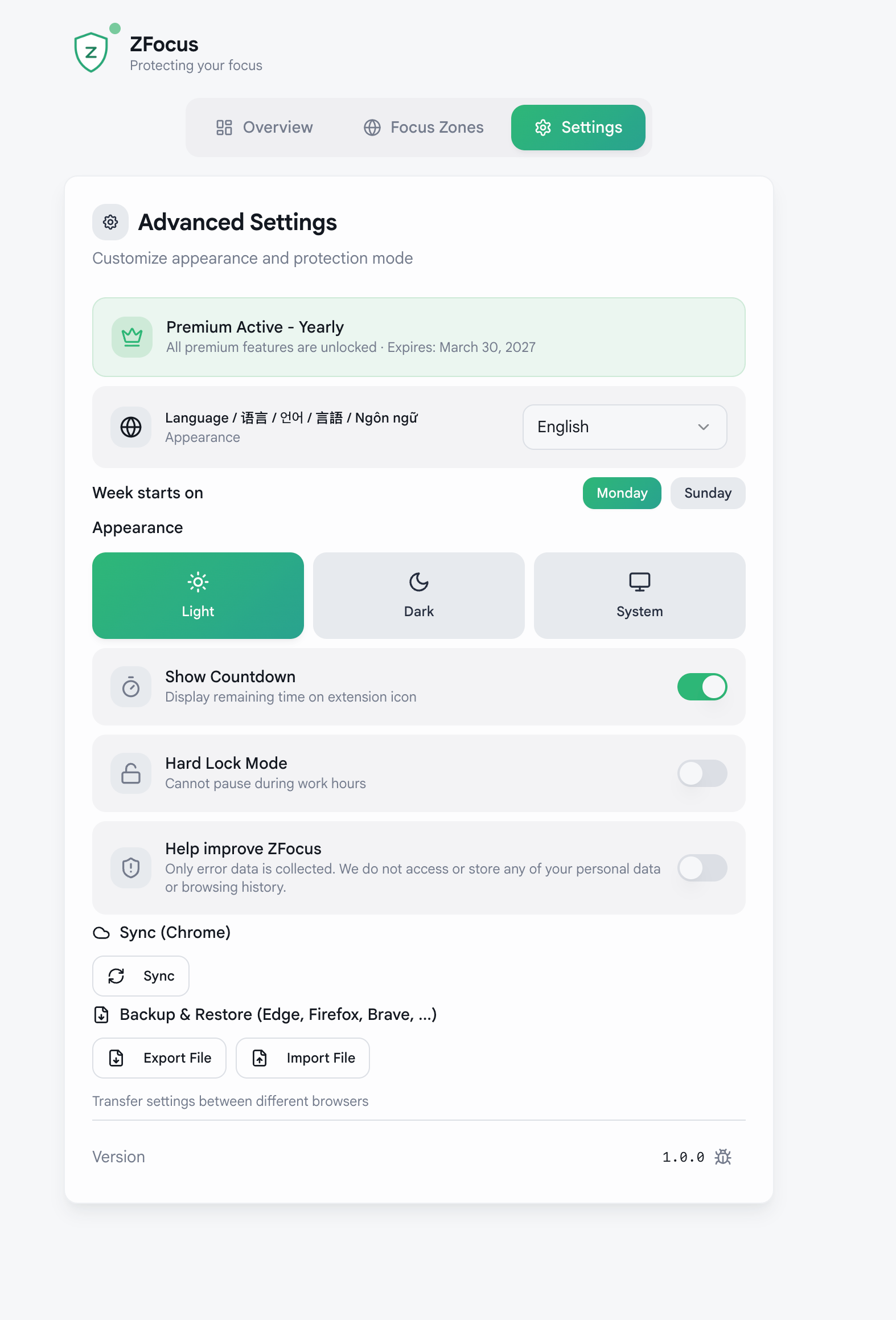 ZFocus – Pomodoro & Focus Zones gallery image