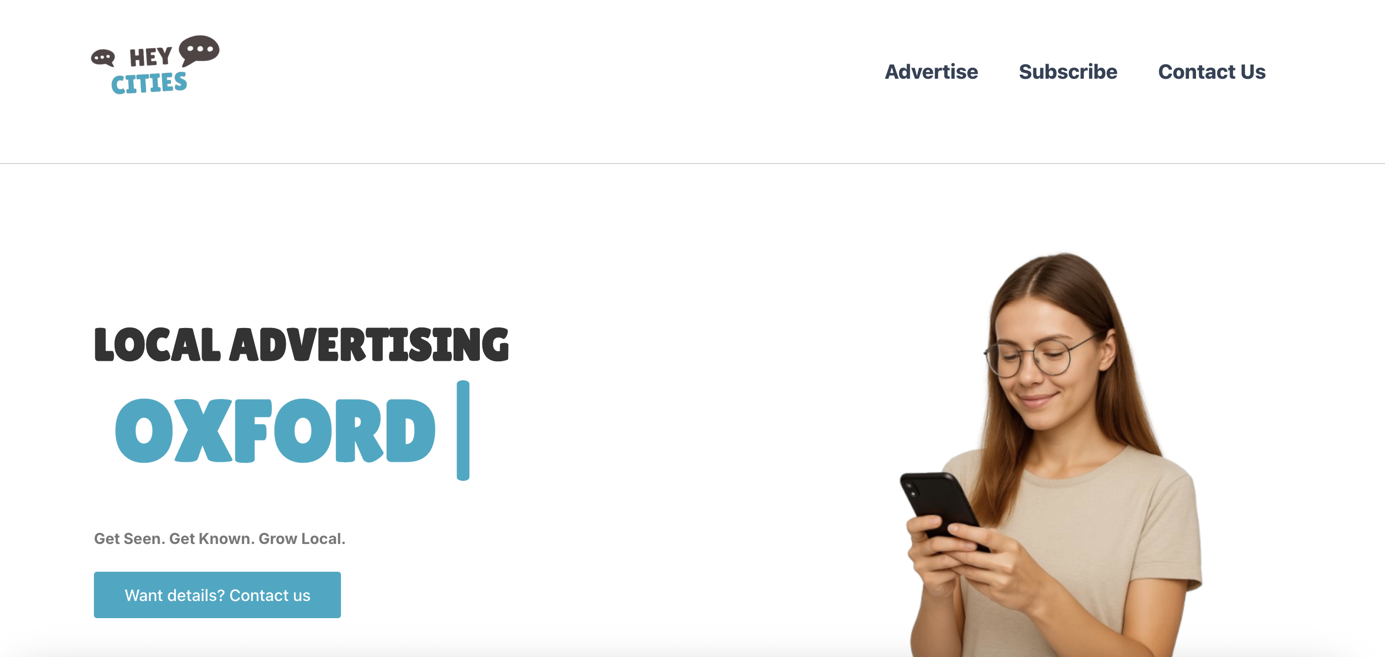 Hey Cities Advertising - Main product screenshot demonstrating key features and user interface