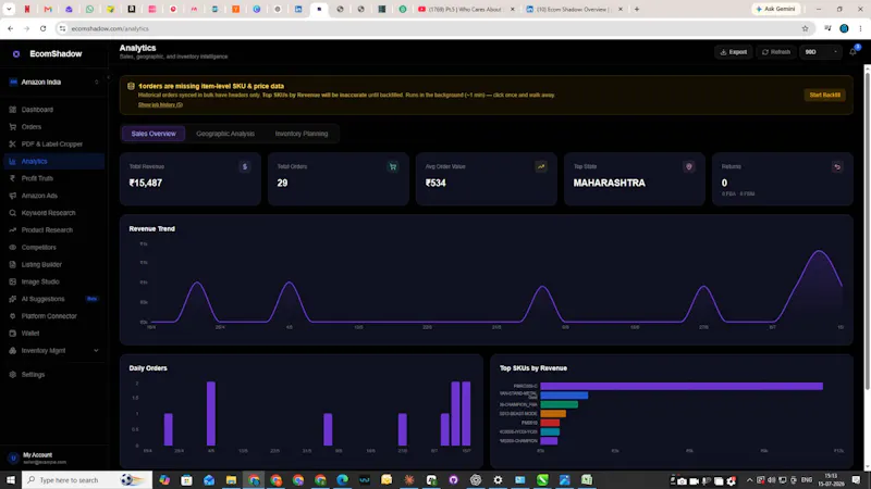 EcomShadow screenshot 2