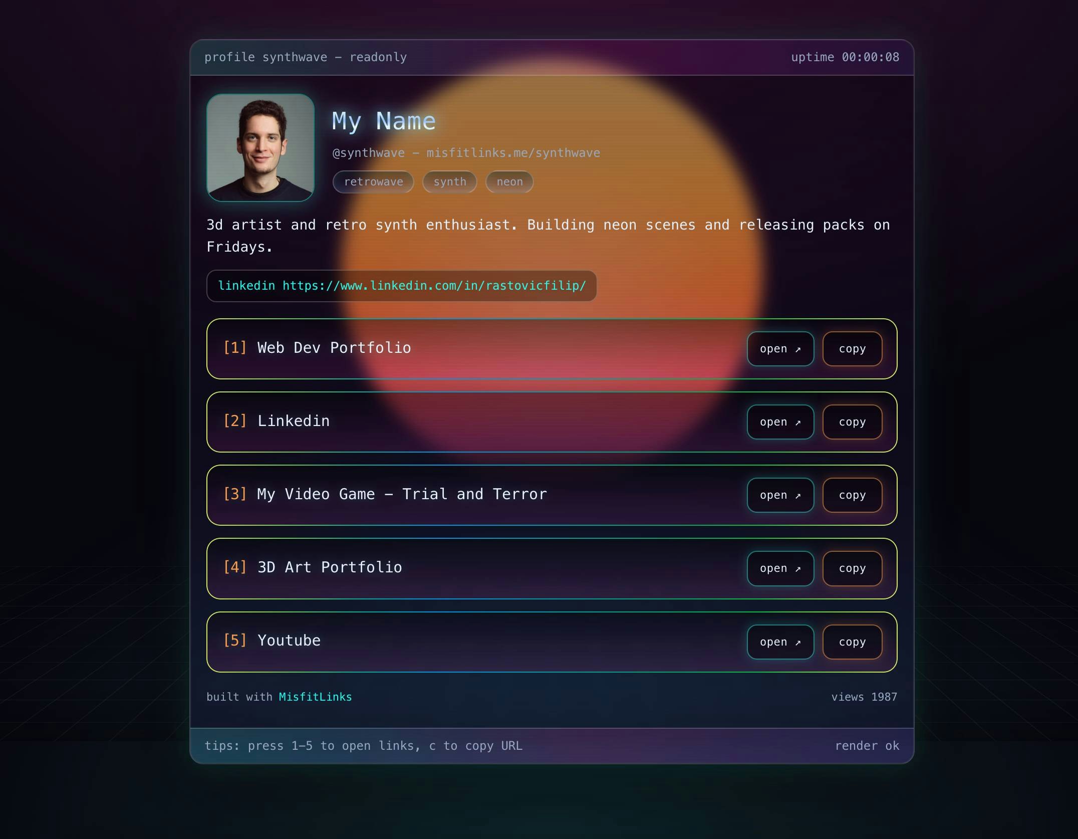 MISFITLINKS // CYBERPUNK LINK IN BIOS gallery image
