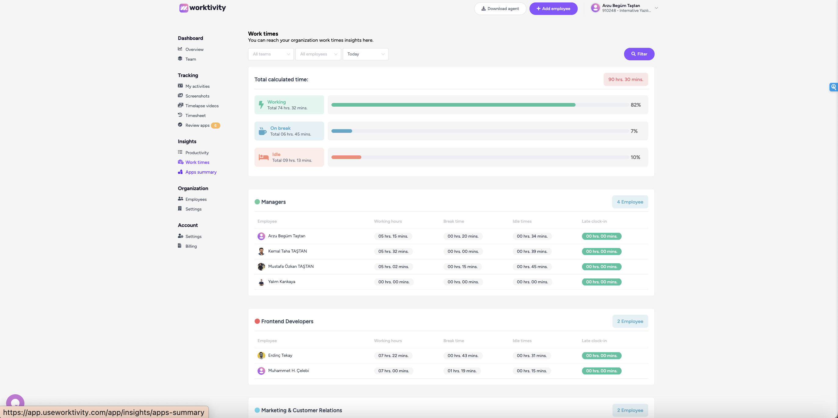 startuptile Worktivity-A comprehensive productivity suite for workforce engagement