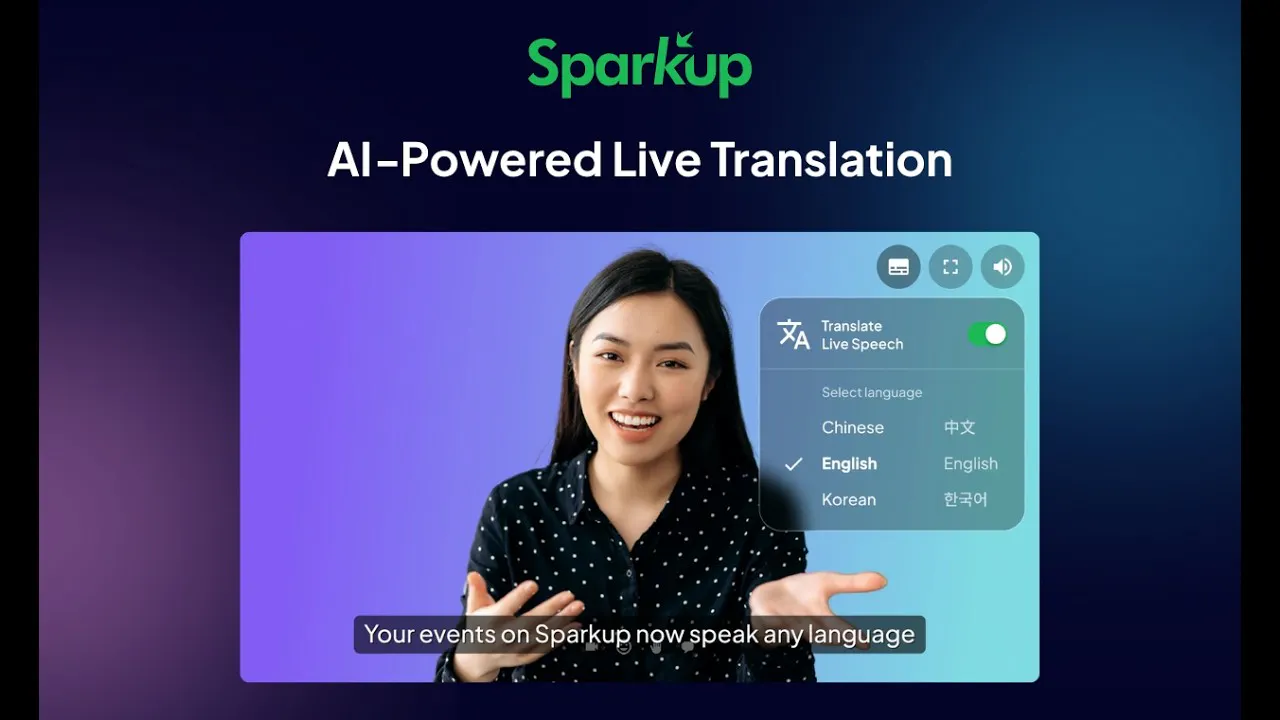 Sparkup AI Live Translation gallery image