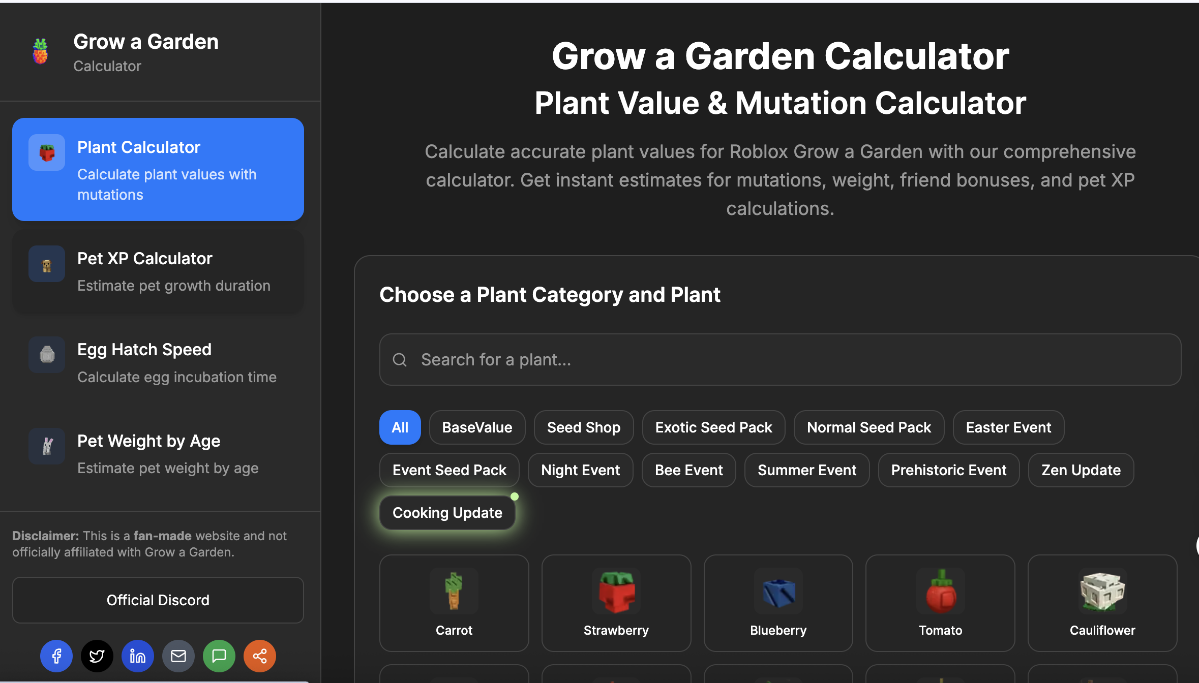 Grow a Garden Calculator gallery image