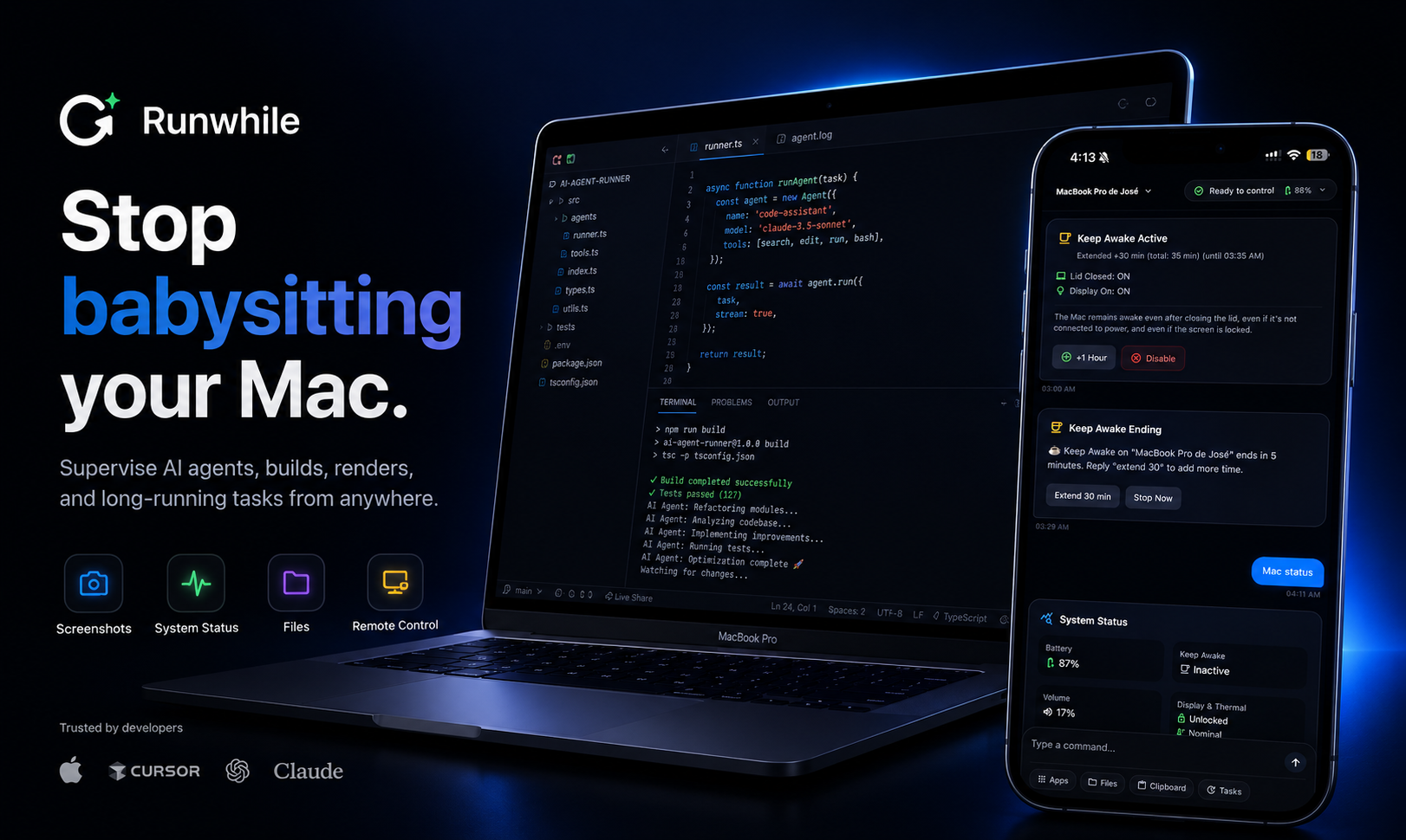 Runwhile, Your Mac, from anywhere. gallery image