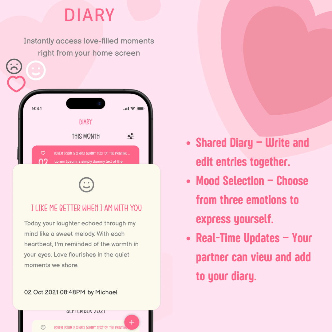 Lovespace - 커플이 잊을 수없는 추억을 함께 만들 수있는 앱 미디어 2