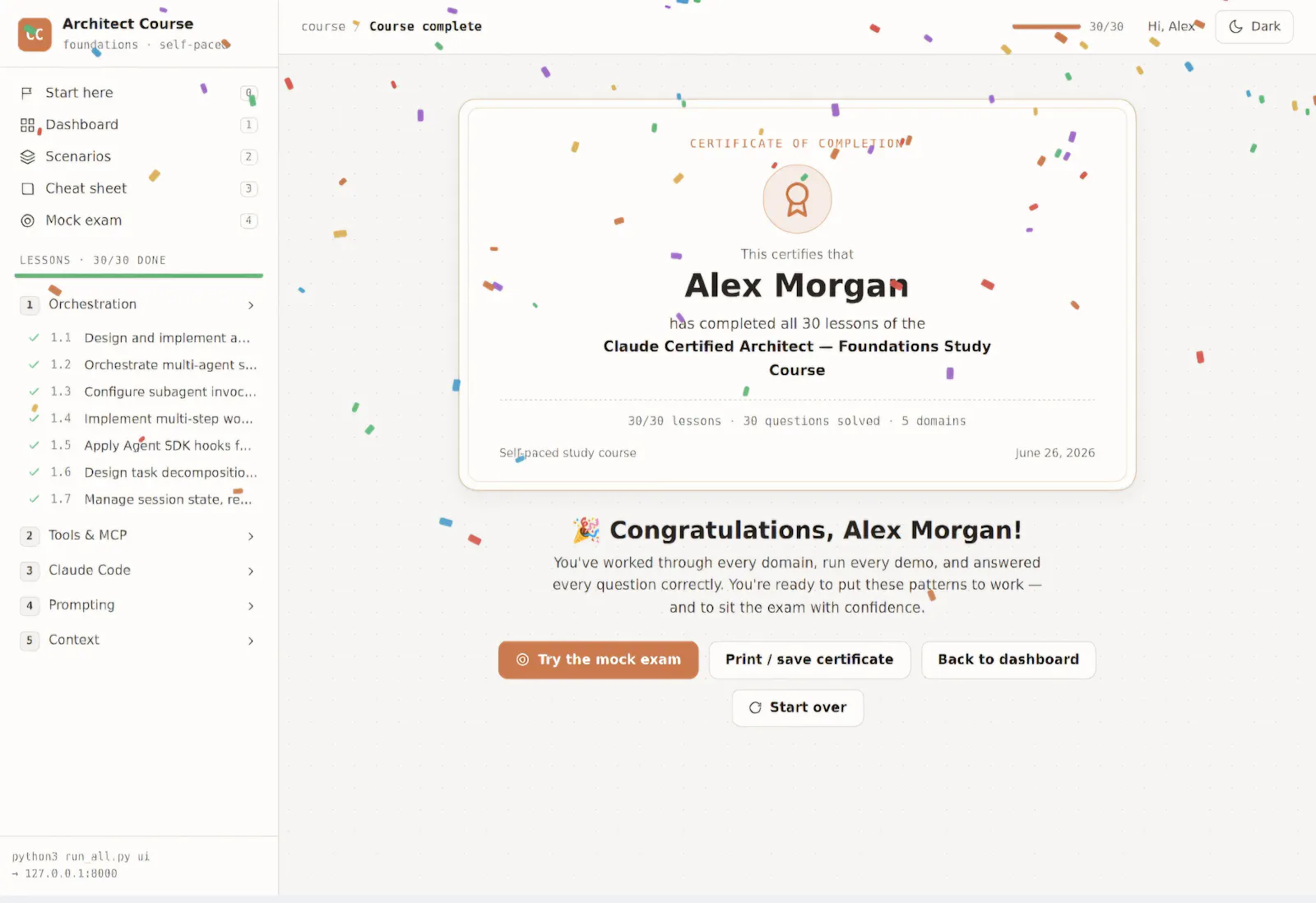 Claude Certified Architect — Prep Course screenshot 3