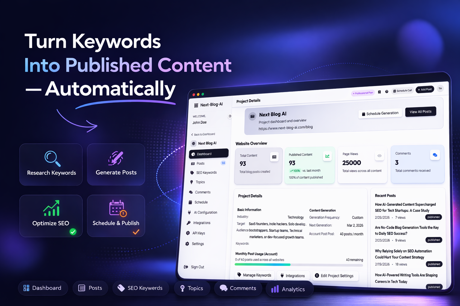 Next-Blog-AI - Main product screenshot demonstrating key features and user interface