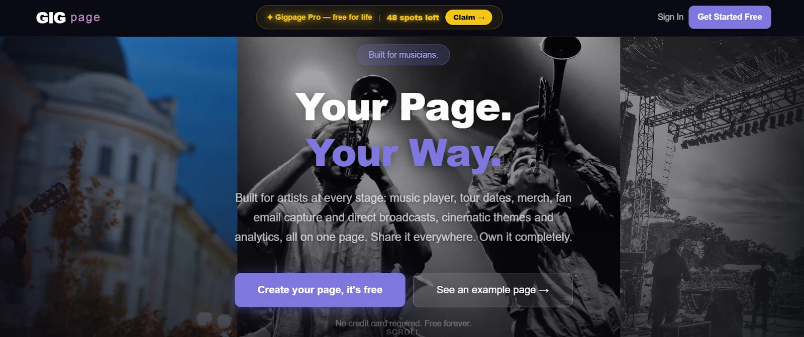 Gigpage screenshot 3