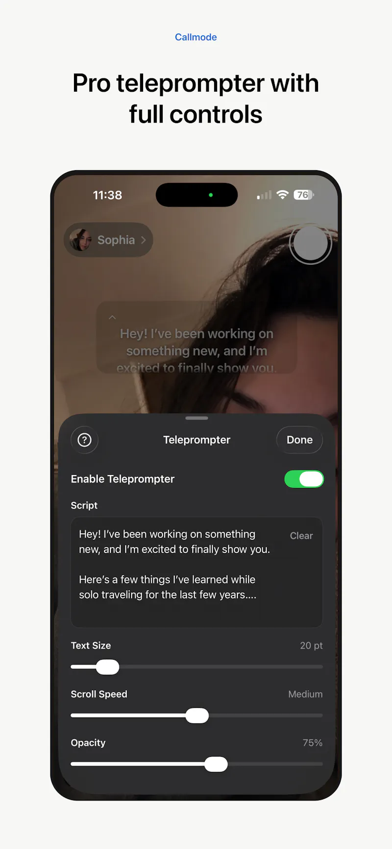Callmode screenshot 3
