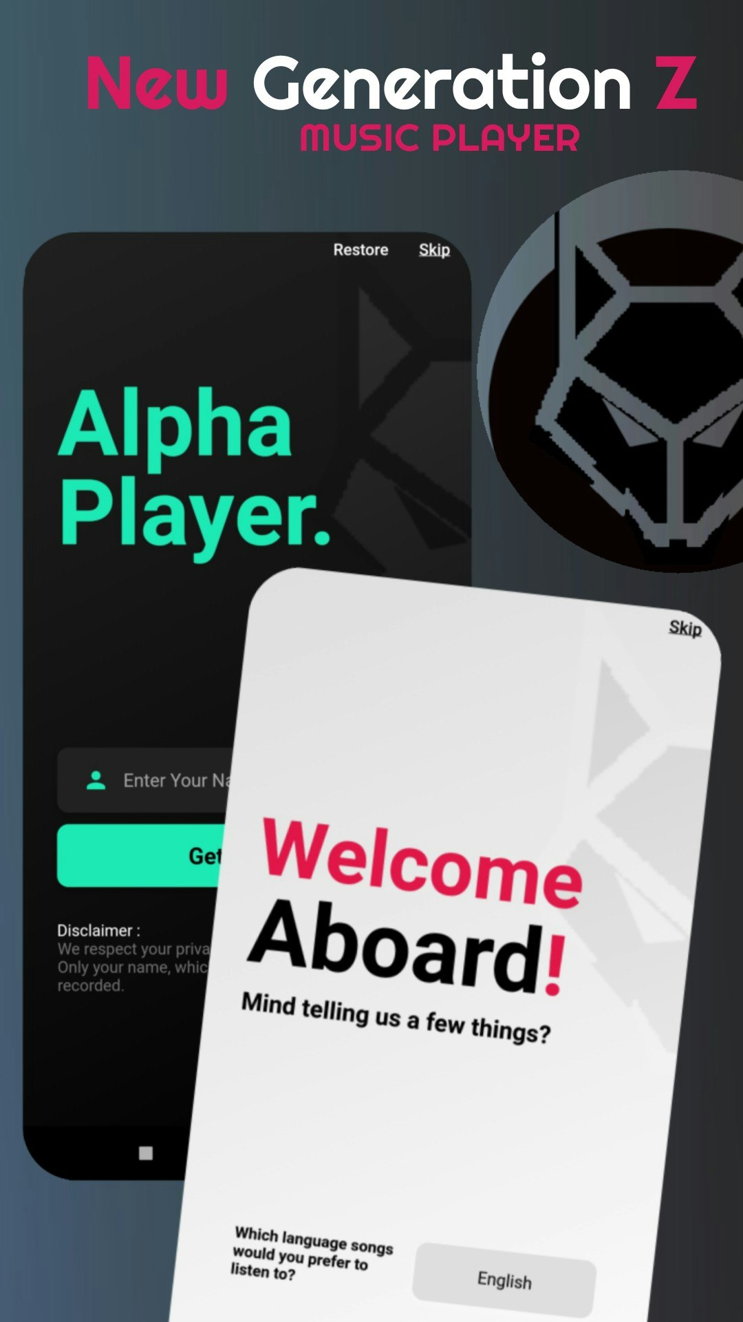 Alpha Player: Lyrics & Podcast - New Generation Z Music Player Medien 2