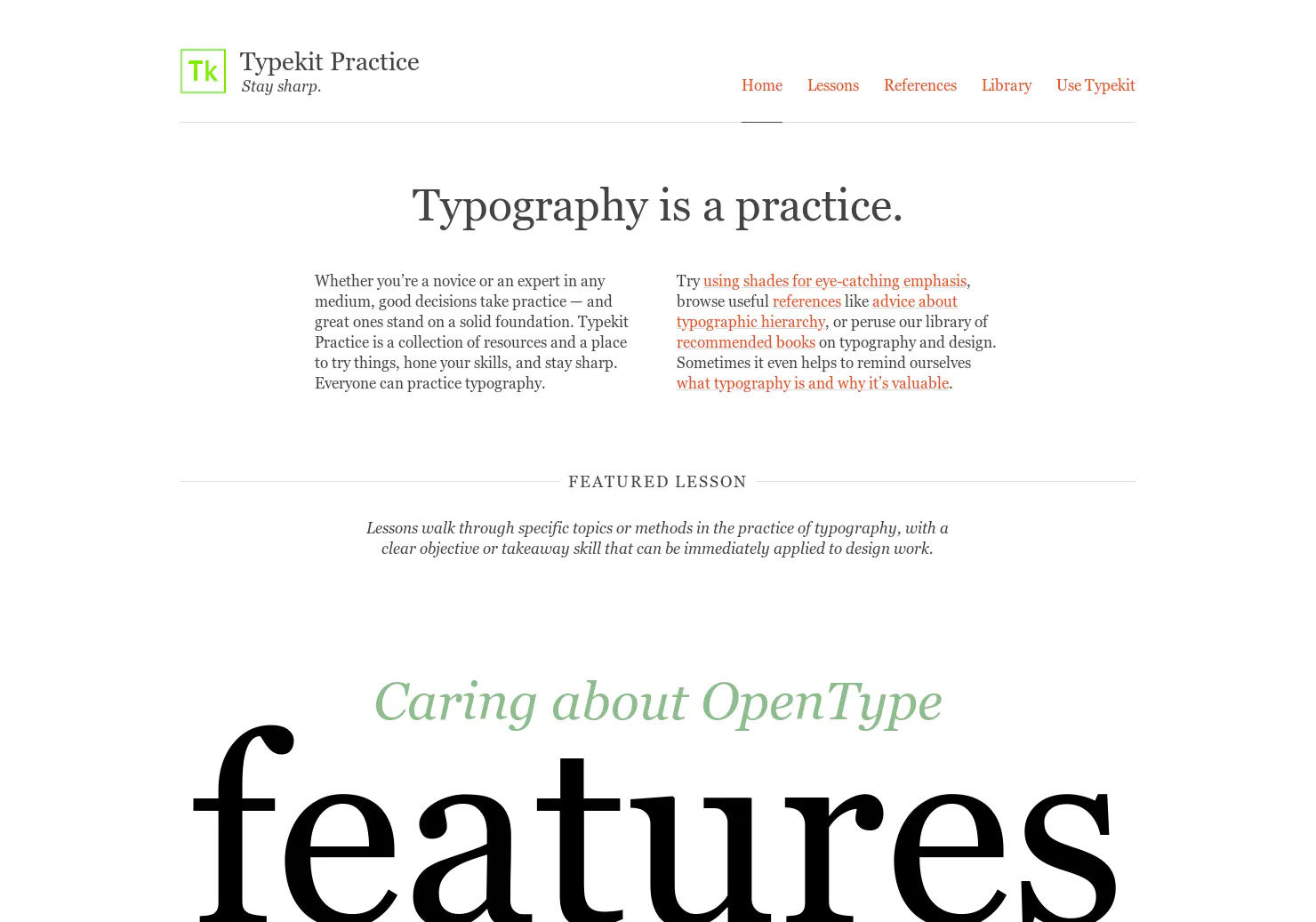 Typekit Practice
