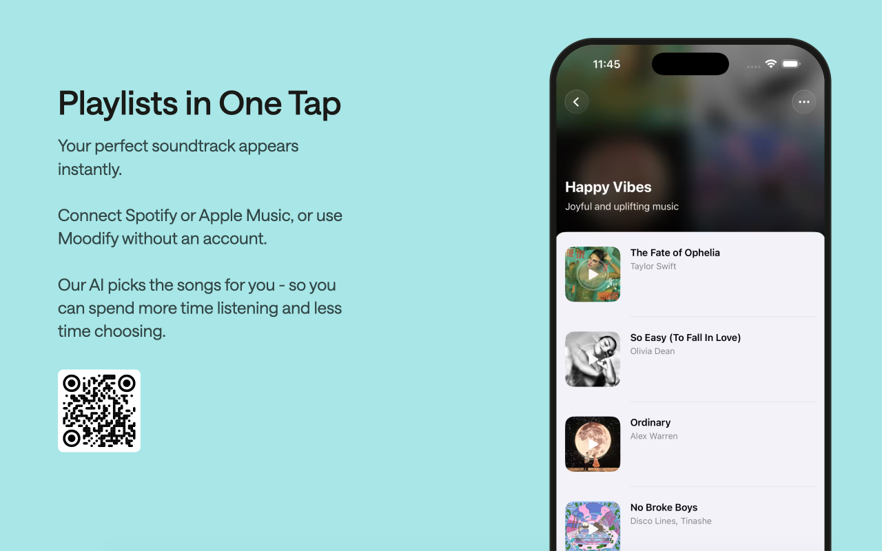Moodify - Screenshot 3 showing product features and functionality
