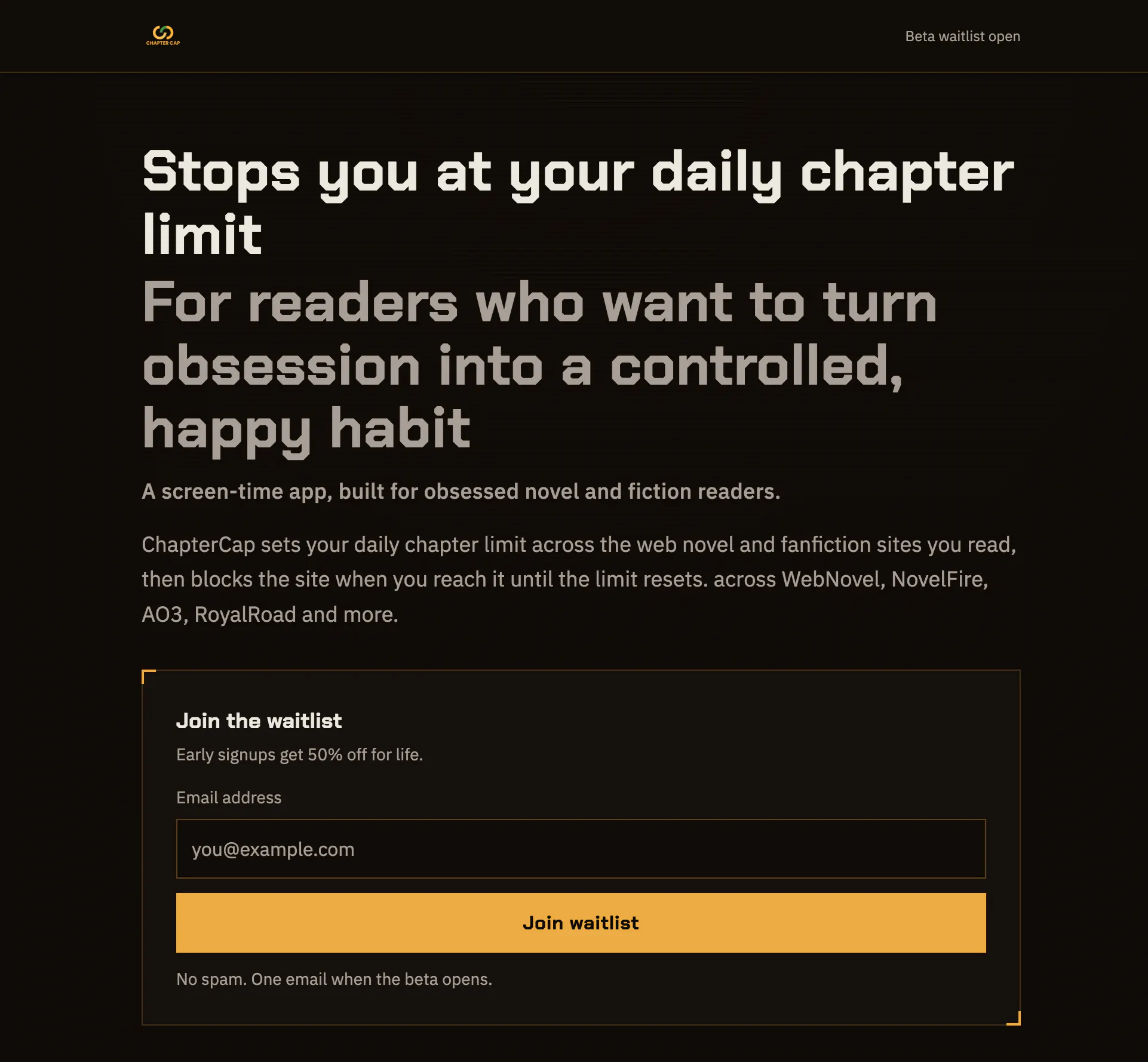ChapterCap gallery image