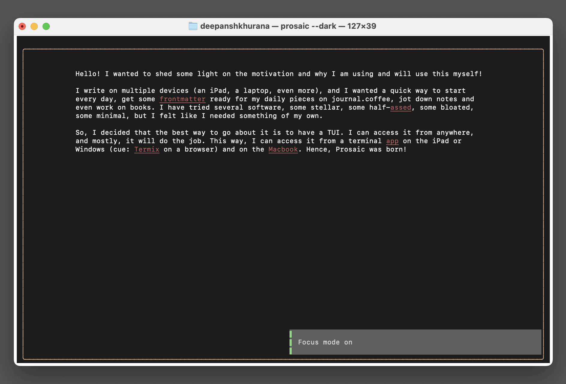 Prosaic screenshot 6