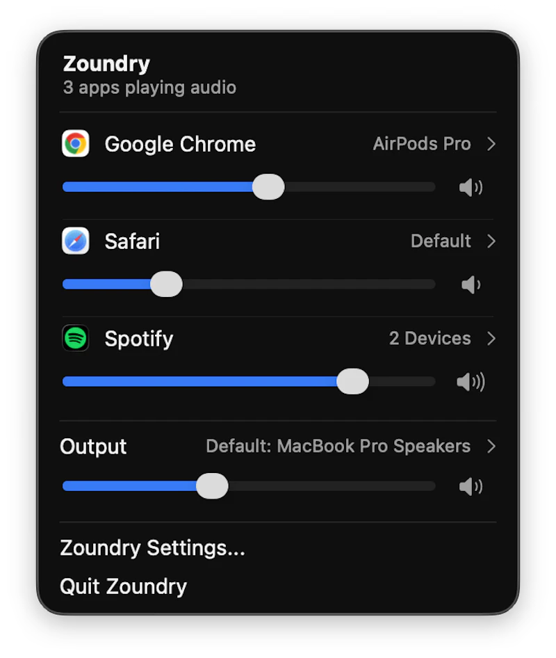 Zoundry screenshot 4