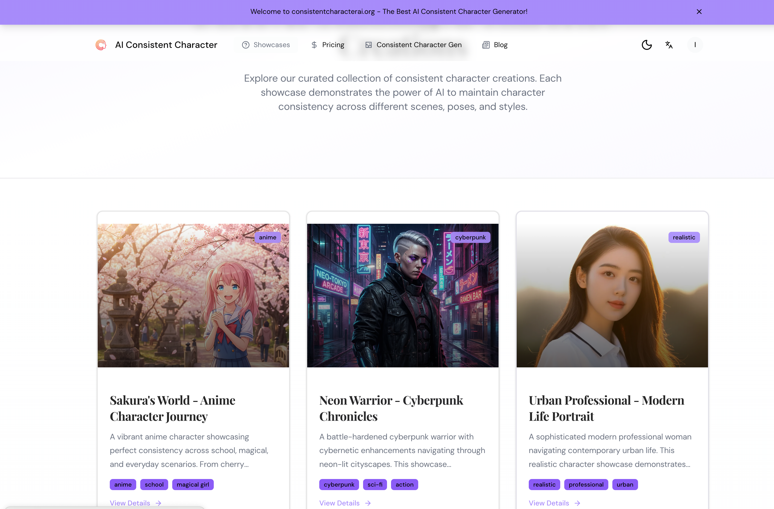 Ai Consistent Character - Screenshot 2 showing product features and functionality
