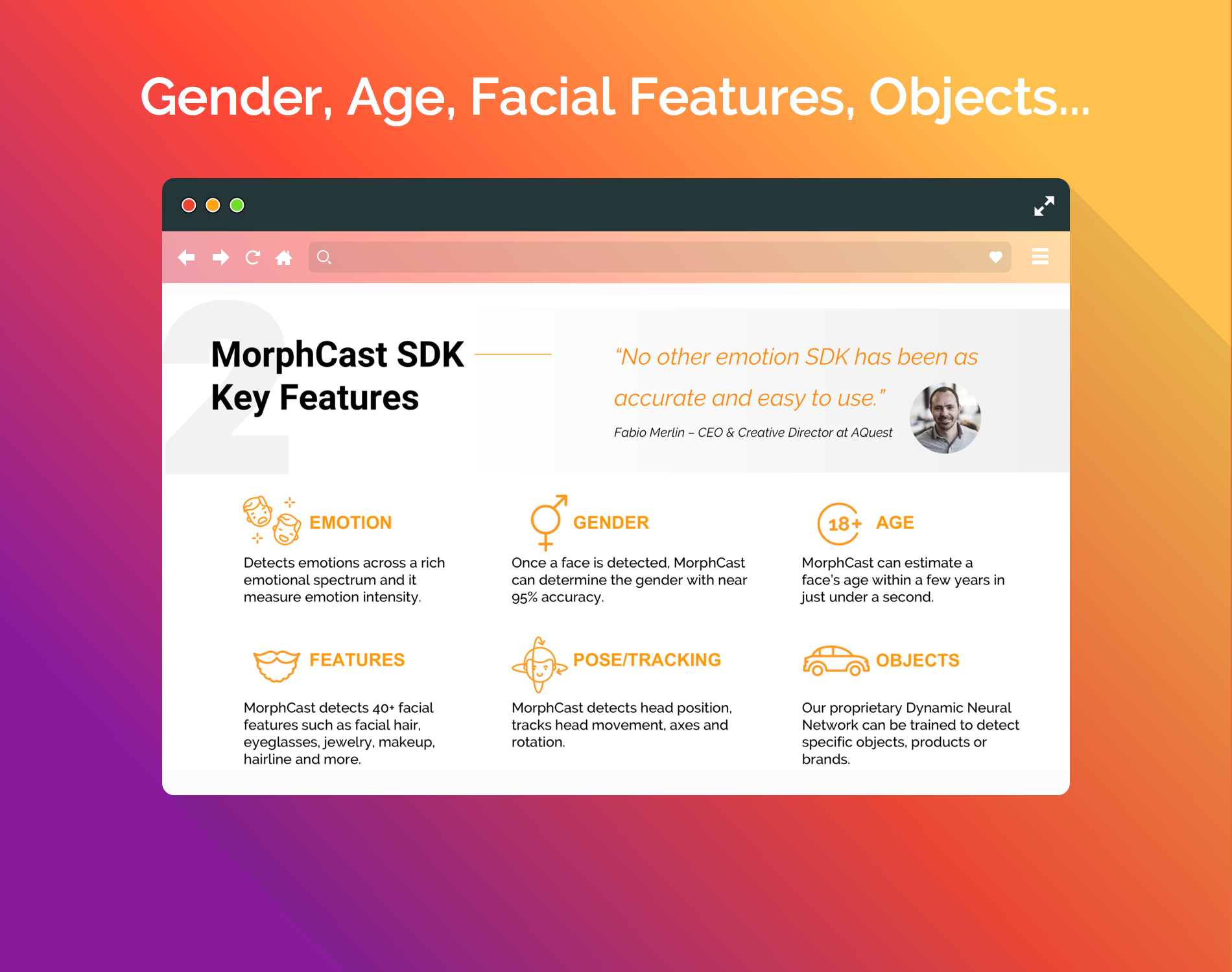 MorphCast SDK gallery image