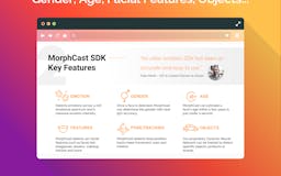 MorphCast SDK media 3