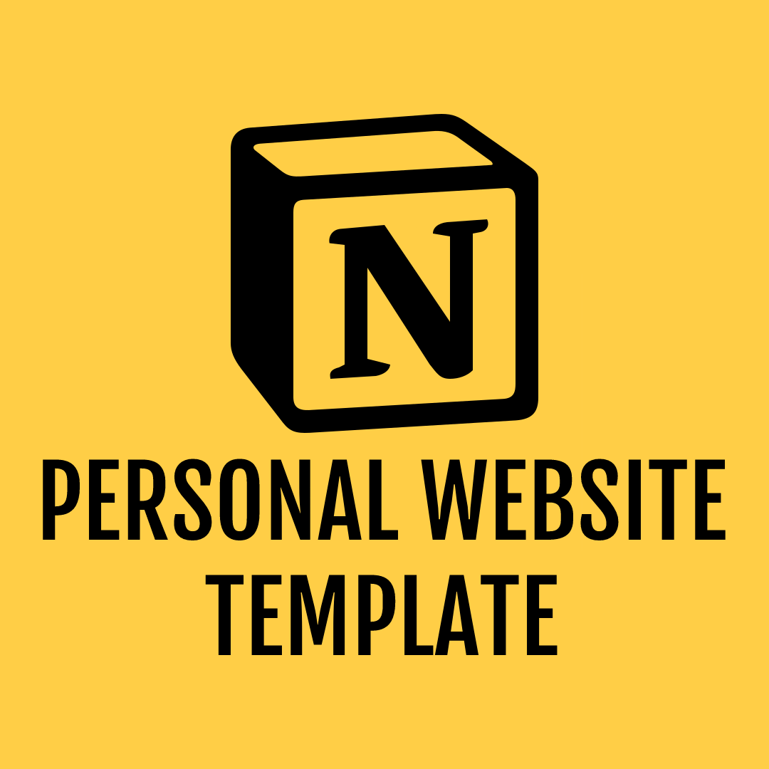 Plantilla de sitio web personal de noción