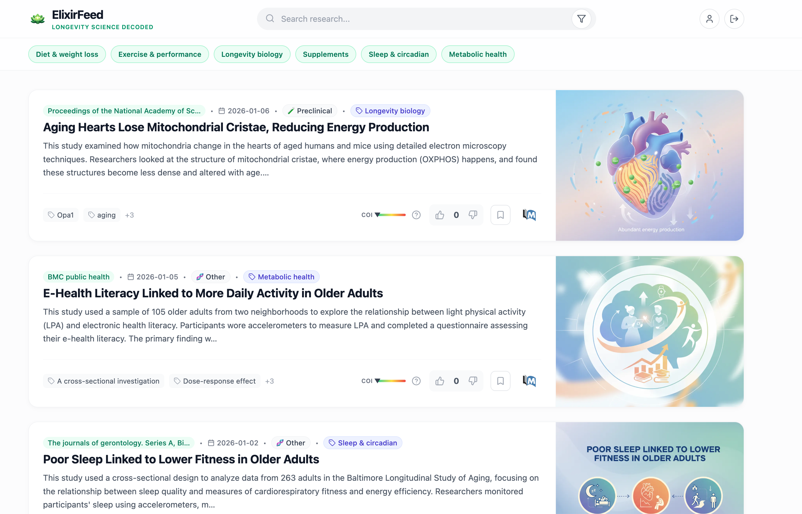 ElixirFeed - Screenshot 2 showing product features and functionality